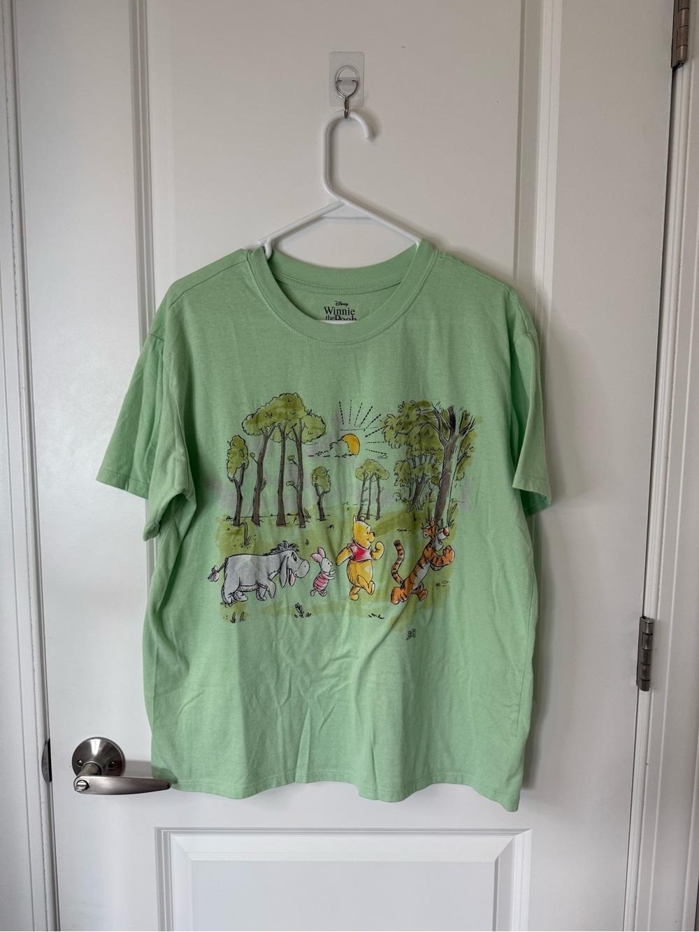 Disney Light Green Winnie the Pooh Graphic Tee